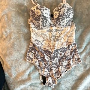 Creme and Lace Bodysuit